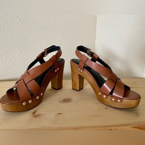 COACH Adessa Semi Matte Calf (Saddle & Wood) - Picture 9 of 11